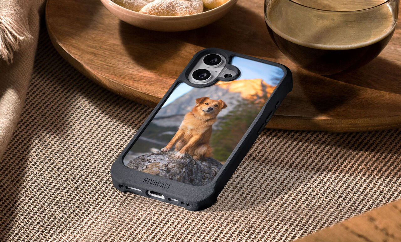 Funda de móvil personalizada Nivocase Max. Máxima protección para tu móvil mientras llevas contigo un recuerdo a diario.