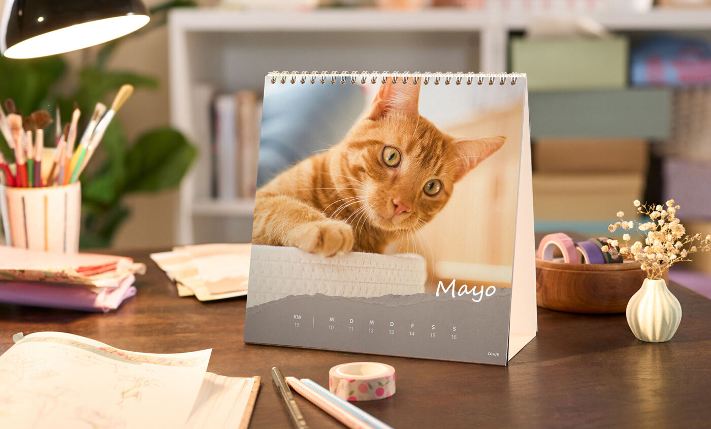 Calendario de mesa personalizada semanal, organiza tus citas y eventos semanalmente.